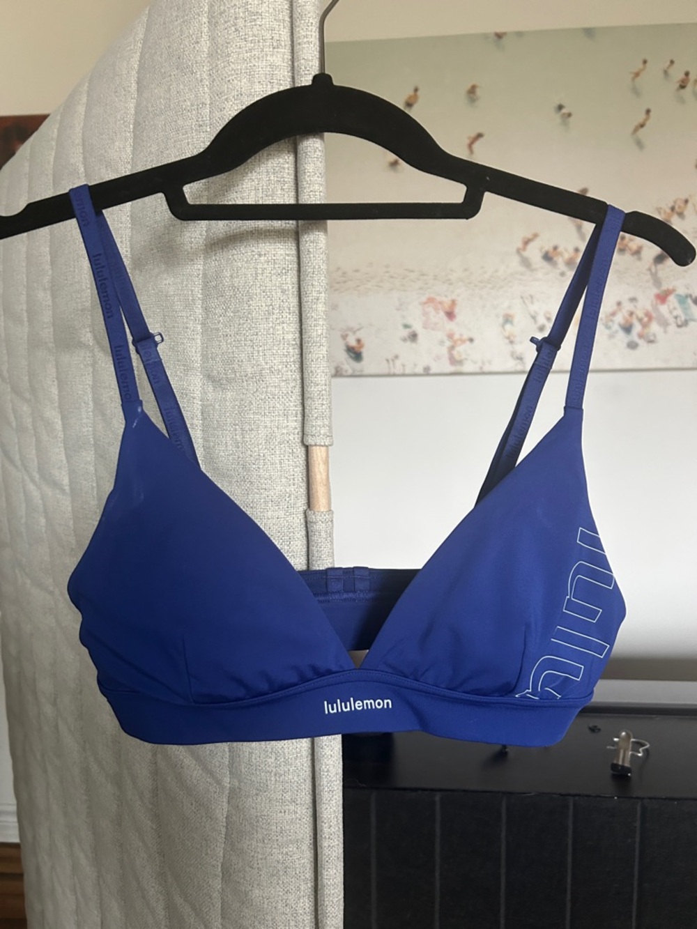 lululemon athletica Royal Blue Adjustable Triangle Sports Bra SIZE 6